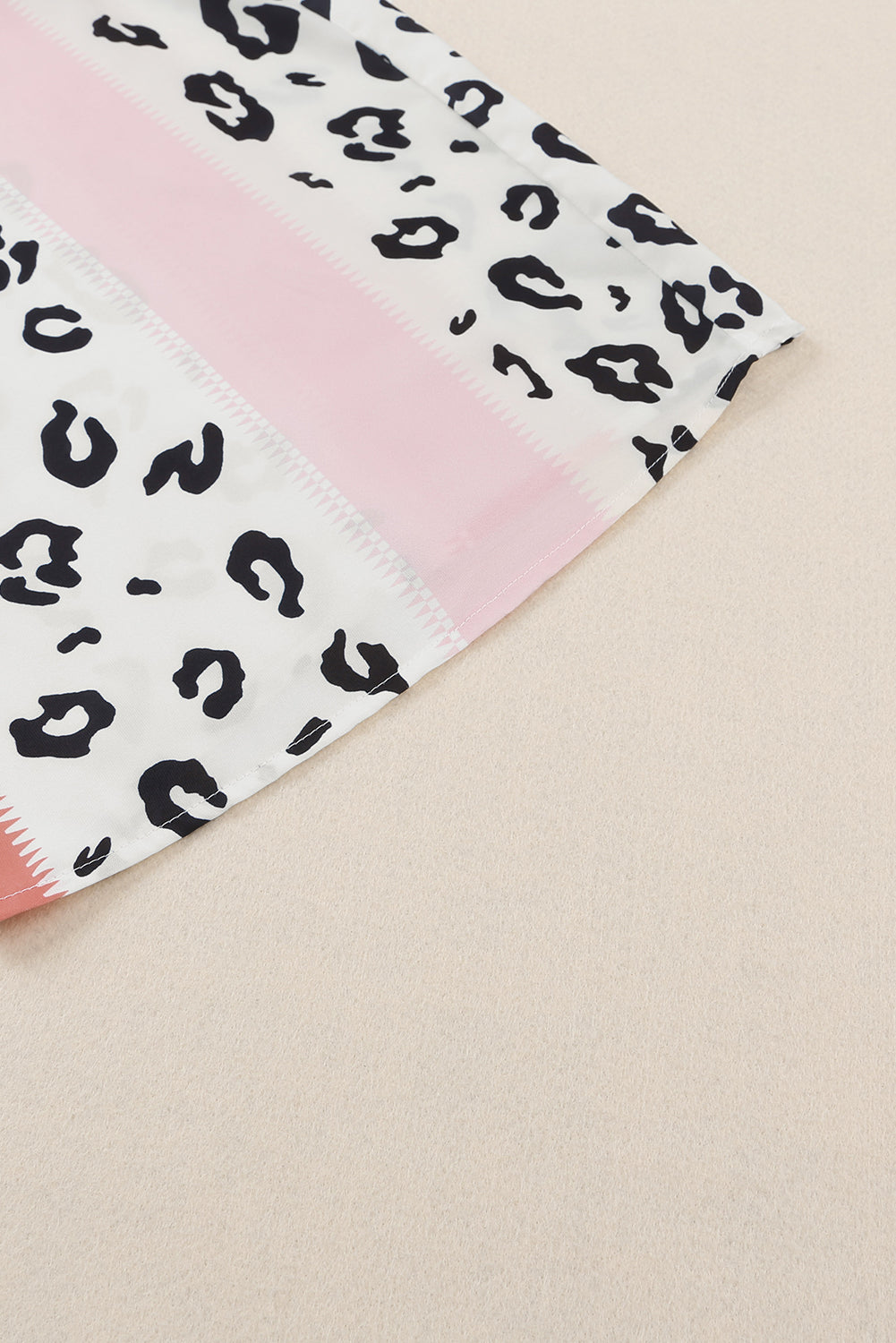 Pink Leopard Color Block Mix Print Pocketed Jumpsuit - Nicole Lee Apparel