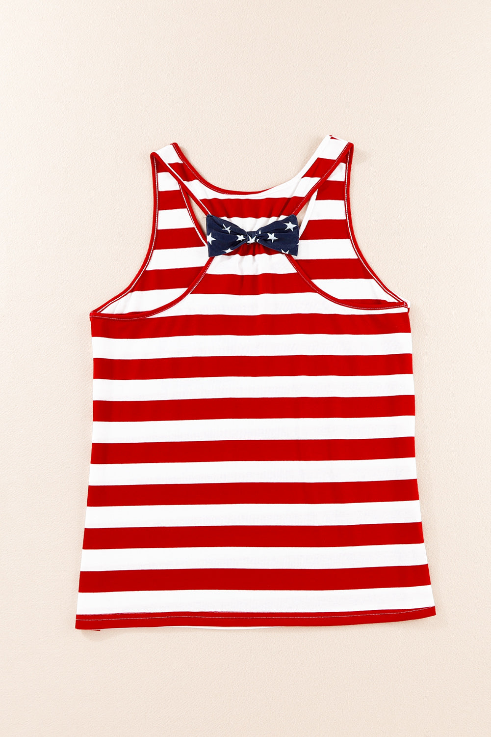 Red Pocket Patch Stars & Stripes Tank Top - Nicole Lee Apparel
