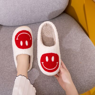 Melody Smiley Face Cozy Slippers - Nicole Lee Apparel