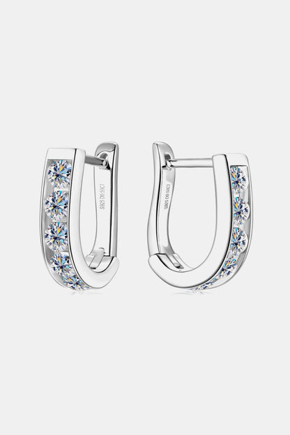 1 Carat Moissanite 925 Sterling Silver Earrings - Nicole Lee Apparel