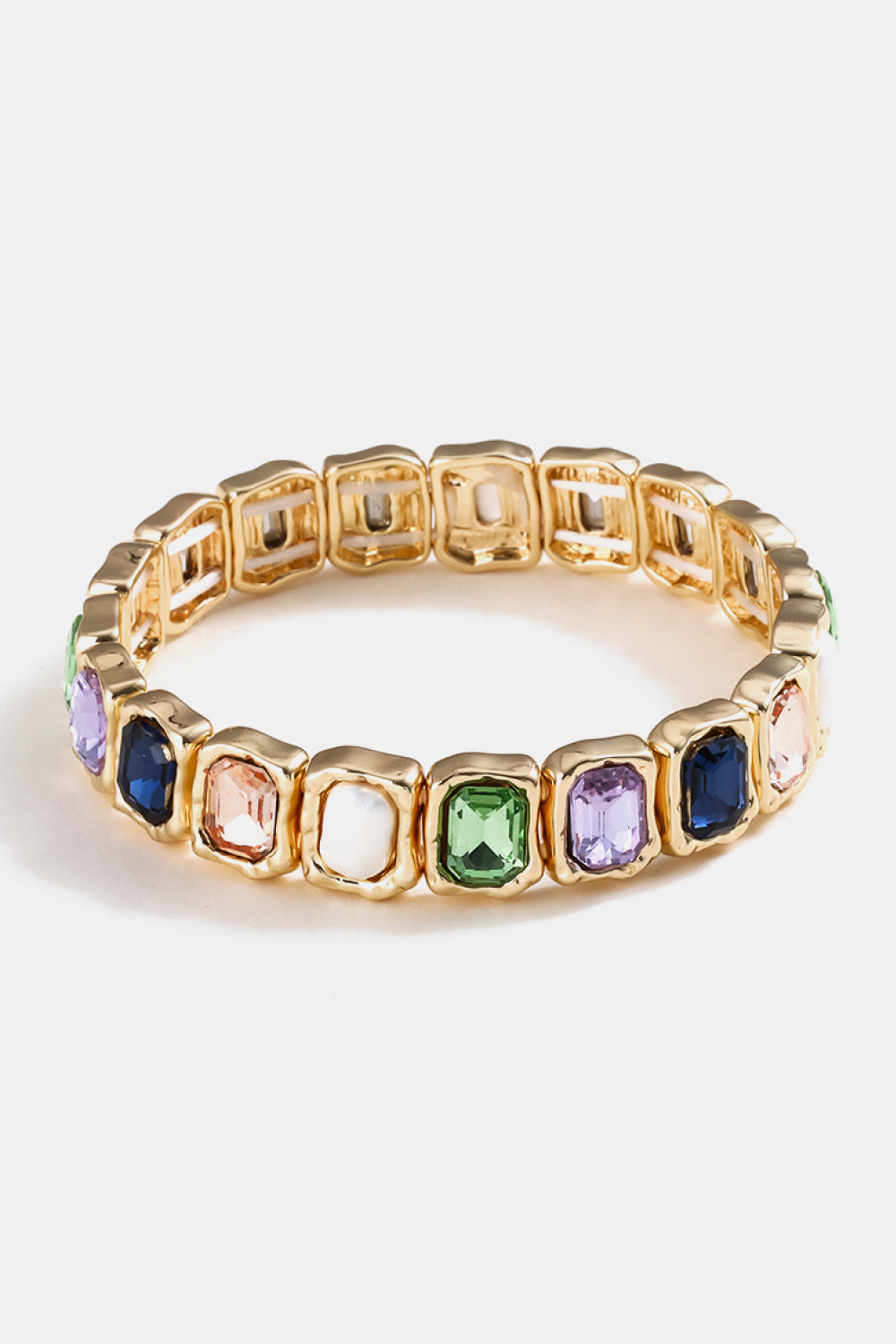 Glass Stone Alloy Bracelet - Nicole Lee Apparel