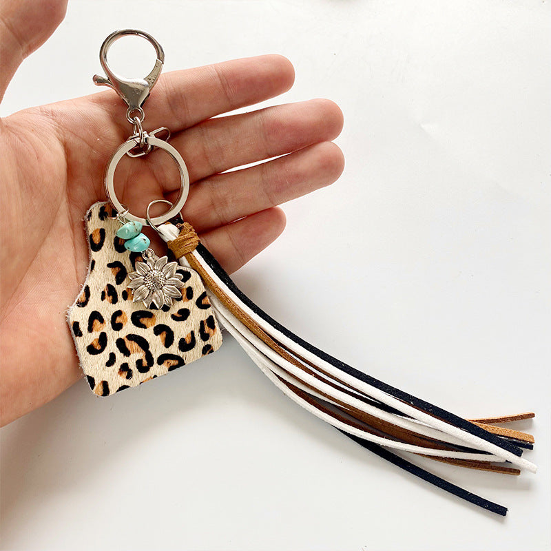 Turquoise Fringe Detail Key Chain - Nicole Lee Apparel