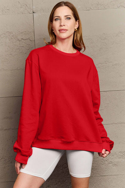 Simply Love Full Size IF I'M TOO MUCH THEN GO FIND LESS Round Neck Sweatshirt - Nicole Lee Apparel