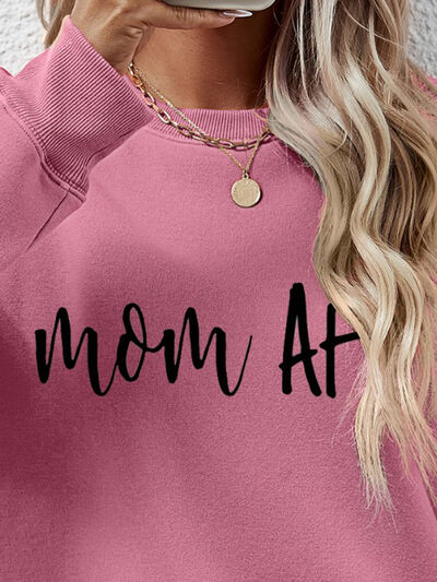 Letter Graphic Dropped Shoulder Sweatshirt - Nicole Lee Apparel