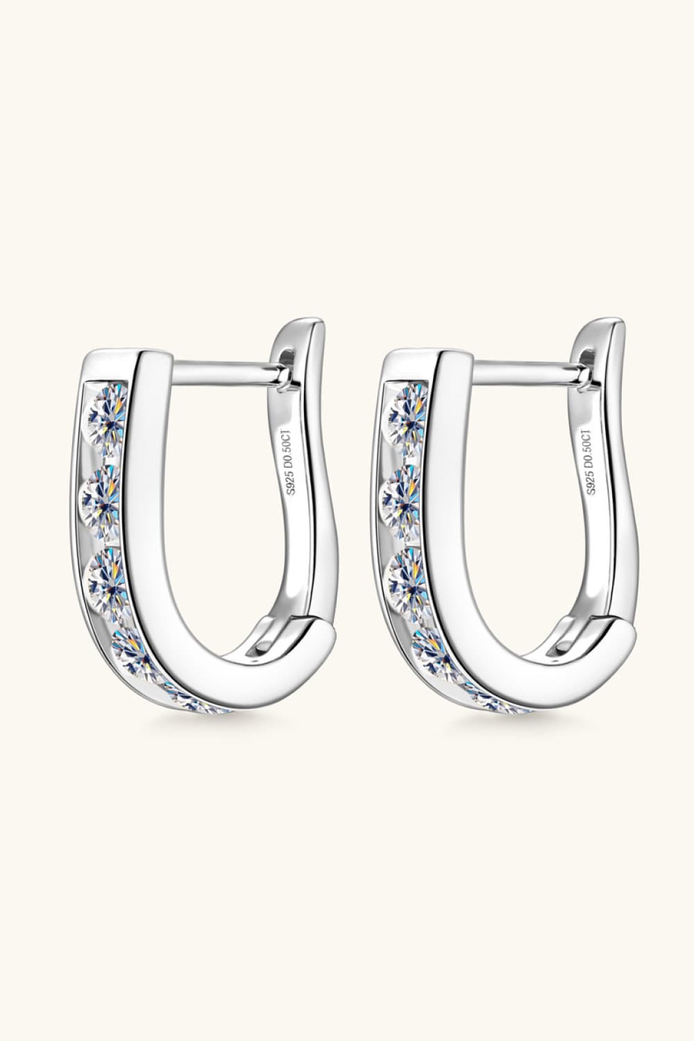1 Carat Moissanite 925 Sterling Silver Earrings - Nicole Lee Apparel