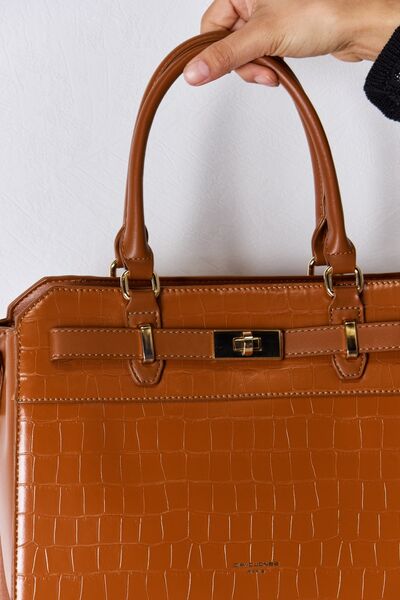 David Jones Texture PU Leather Handbag - Nicole Lee Apparel