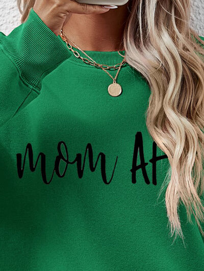 Letter Graphic Dropped Shoulder Sweatshirt - Nicole Lee Apparel