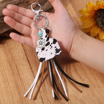 Turquoise Fringe Detail Key Chain - Nicole Lee Apparel