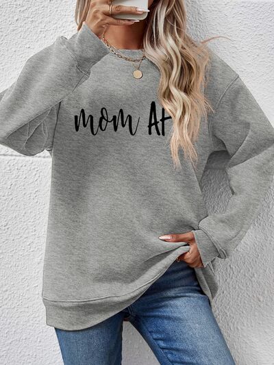 Letter Graphic Dropped Shoulder Sweatshirt - Nicole Lee Apparel